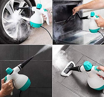 Steany - Limpiador de vapor de mano multiusos 9 en 1 con accesorios, 0,35 l, 3 bar, 1000 W